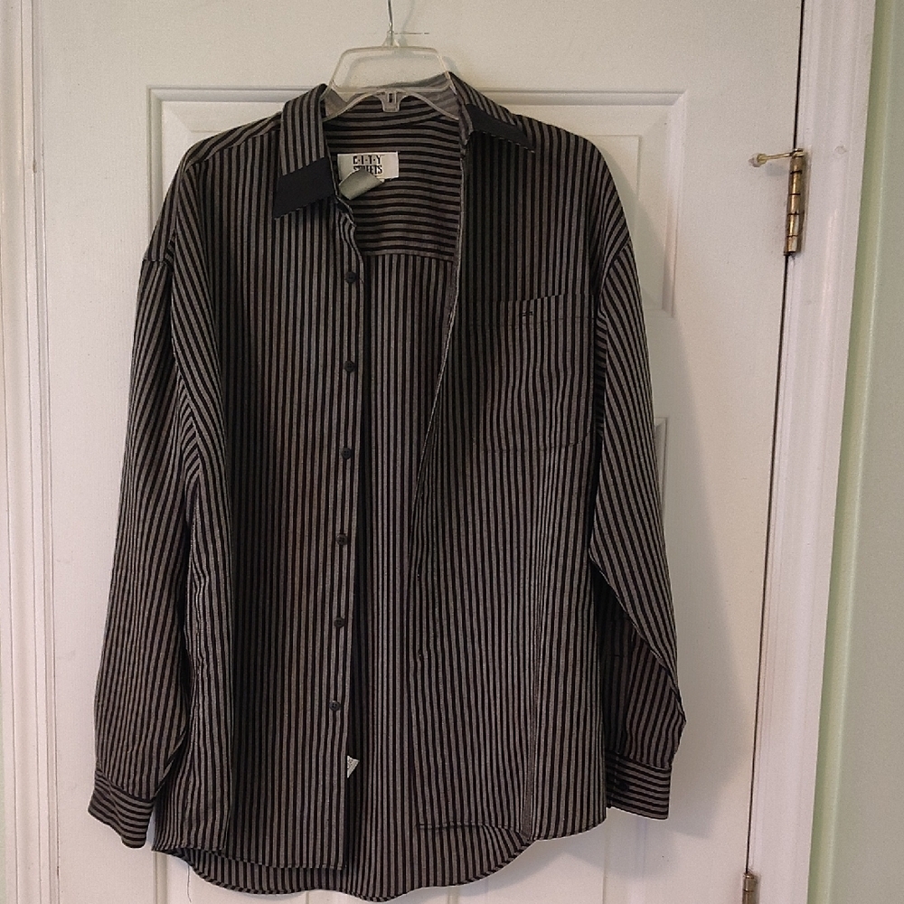 Club Room Black Striped Men's Shirt